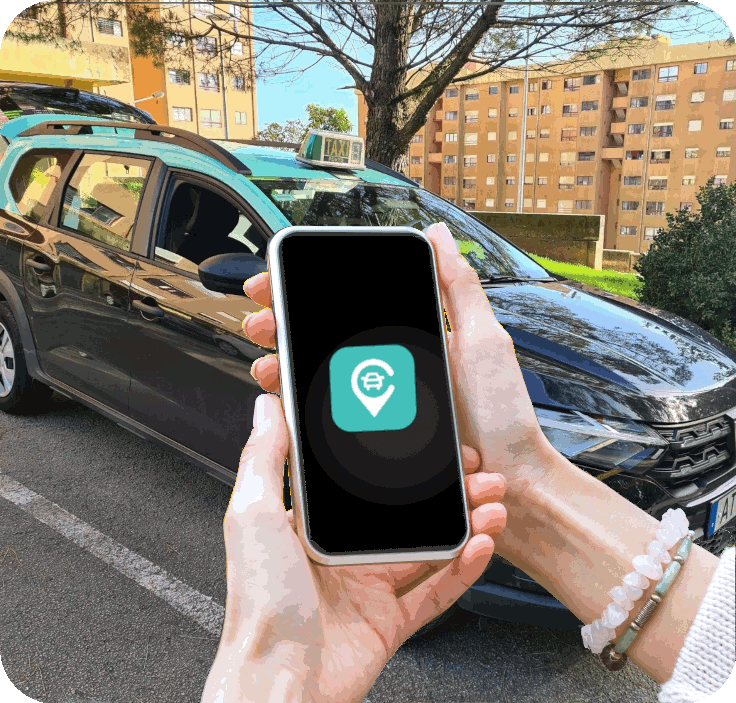 Driver using Comebytaxi app in multiple countries